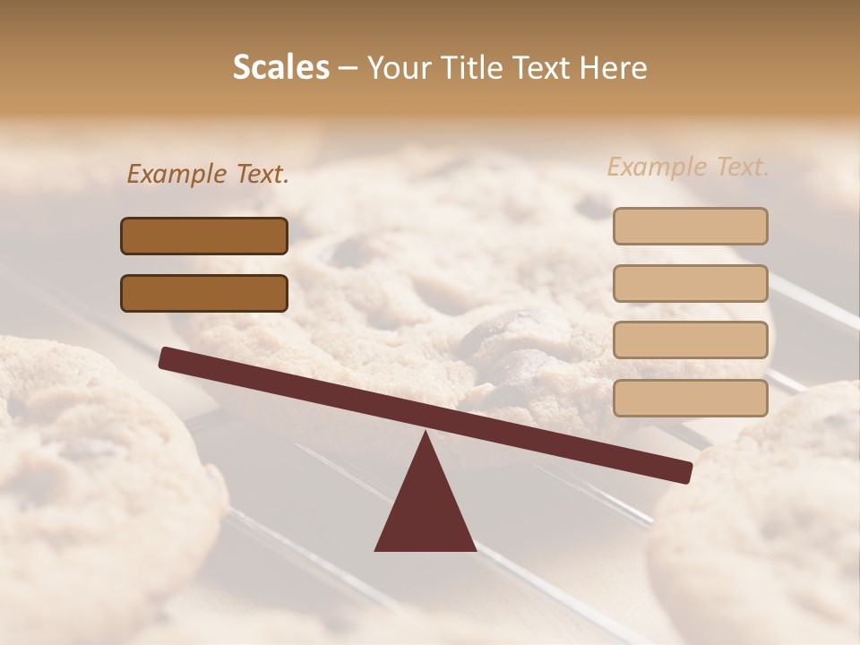 Brown Chip Pile PowerPoint Template