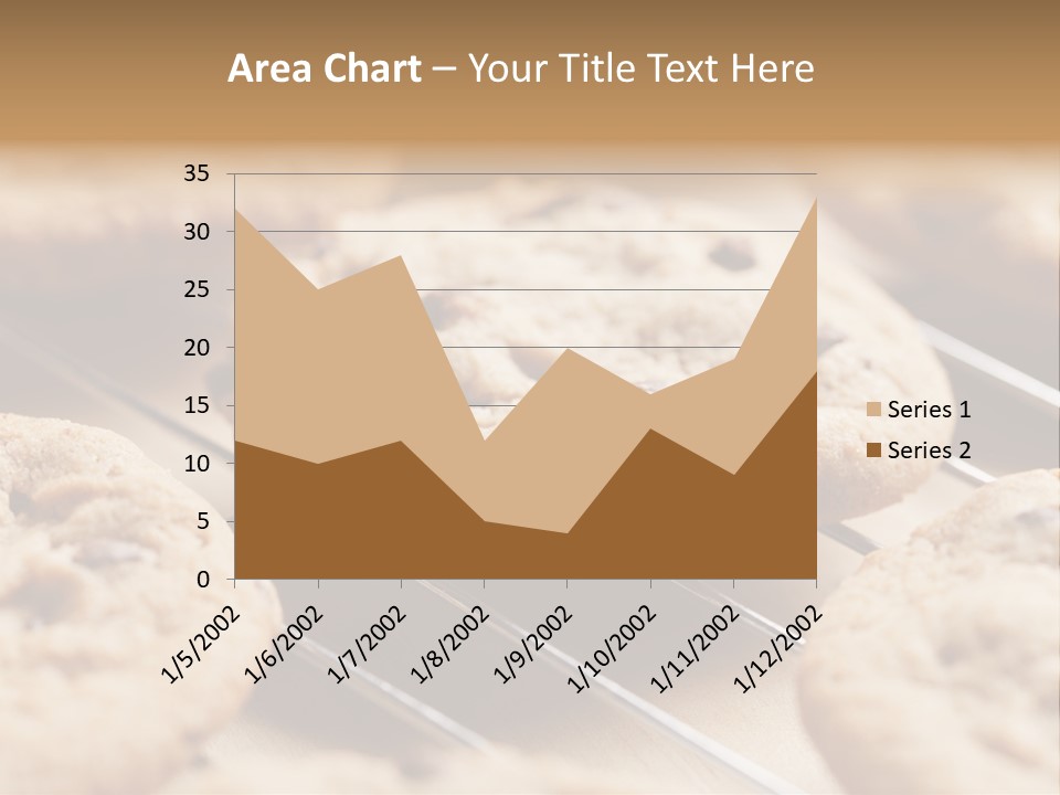 Brown Chip Pile PowerPoint Template
