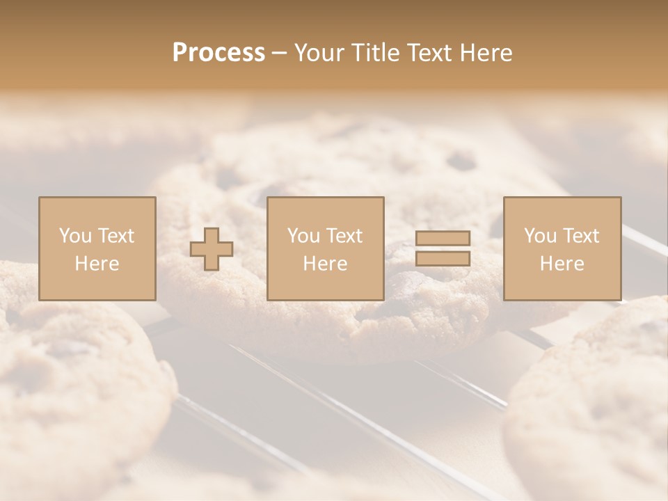 Brown Chip Pile PowerPoint Template