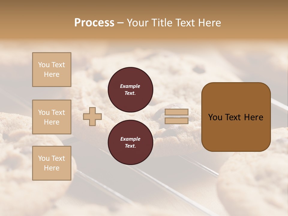 Brown Chip Pile PowerPoint Template