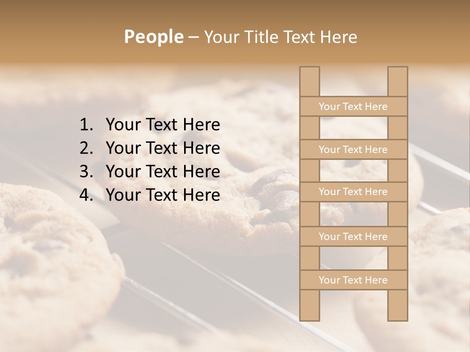 Brown Chip Pile PowerPoint Template