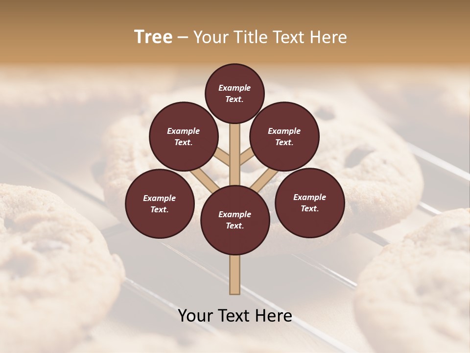 Brown Chip Pile PowerPoint Template