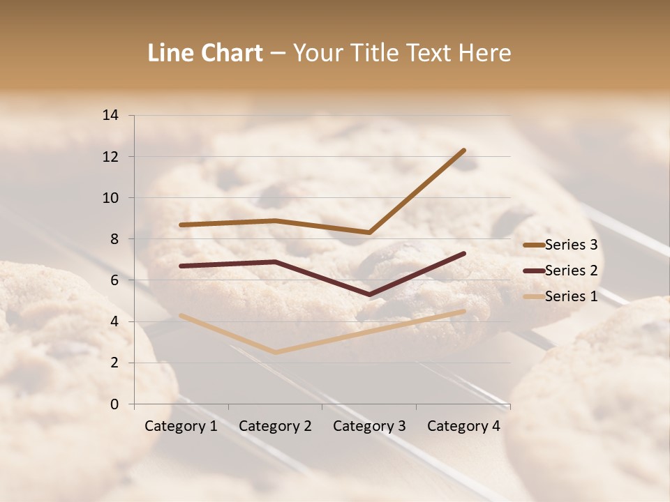 Brown Chip Pile PowerPoint Template