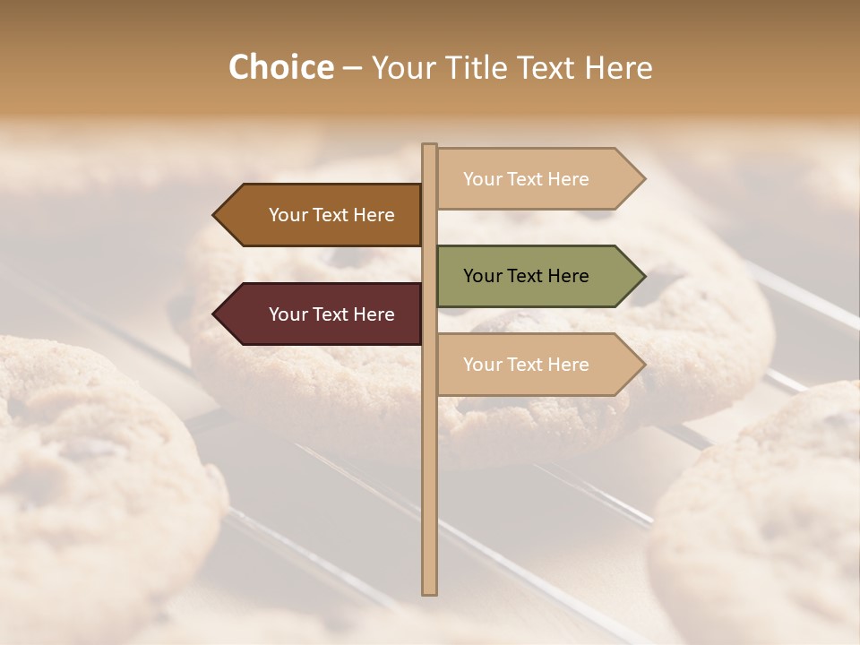 Brown Chip Pile PowerPoint Template