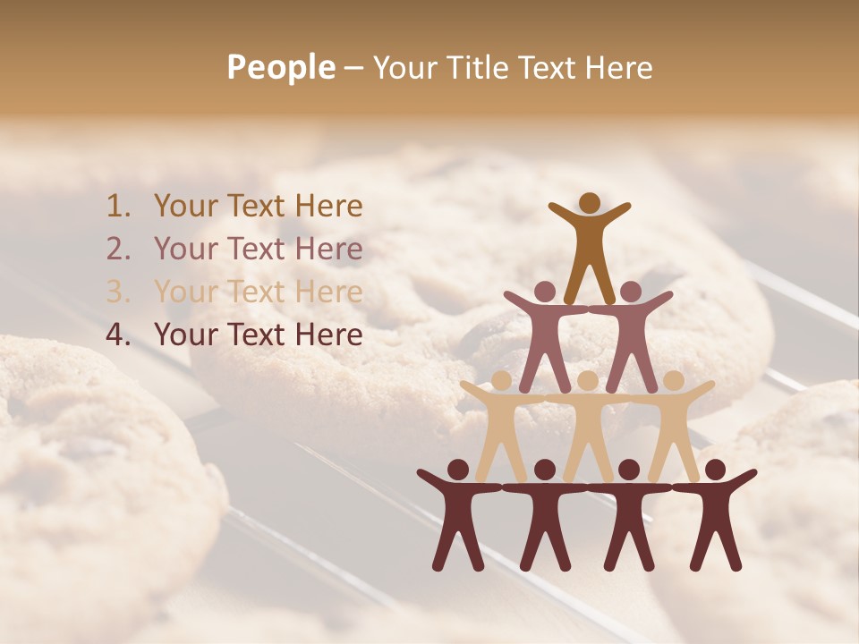 Brown Chip Pile PowerPoint Template