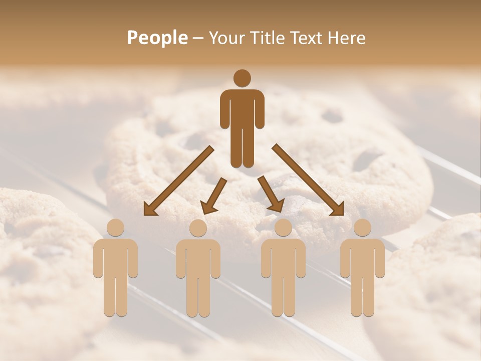 Brown Chip Pile PowerPoint Template