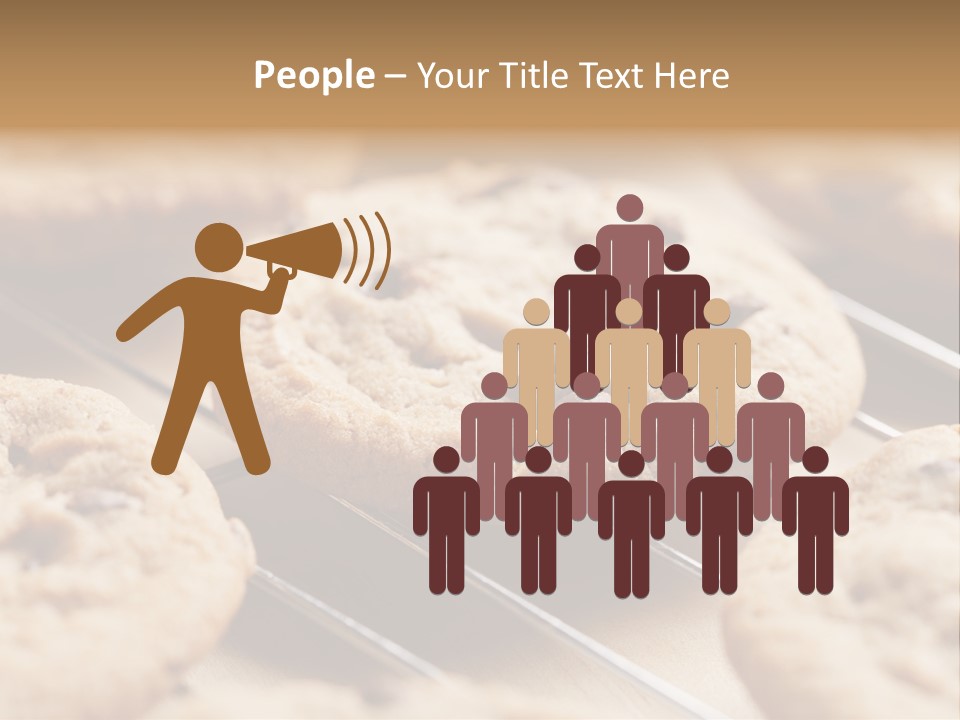 Brown Chip Pile PowerPoint Template
