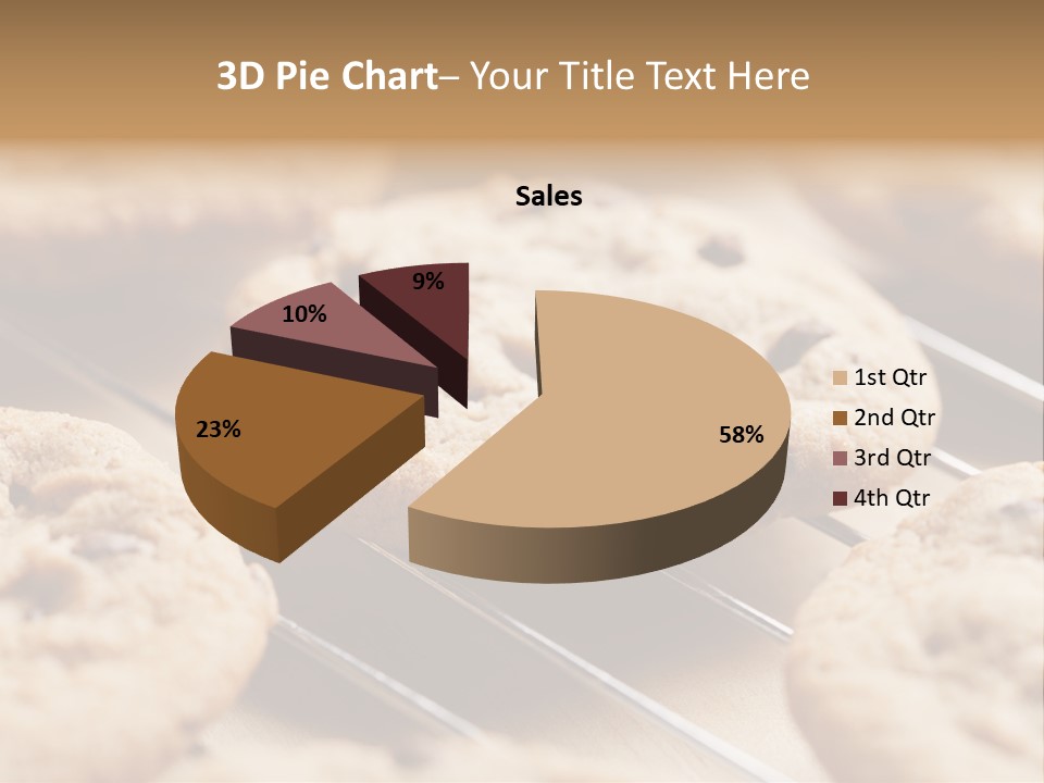 Brown Chip Pile PowerPoint Template