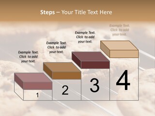 Brown Chip Pile PowerPoint Template