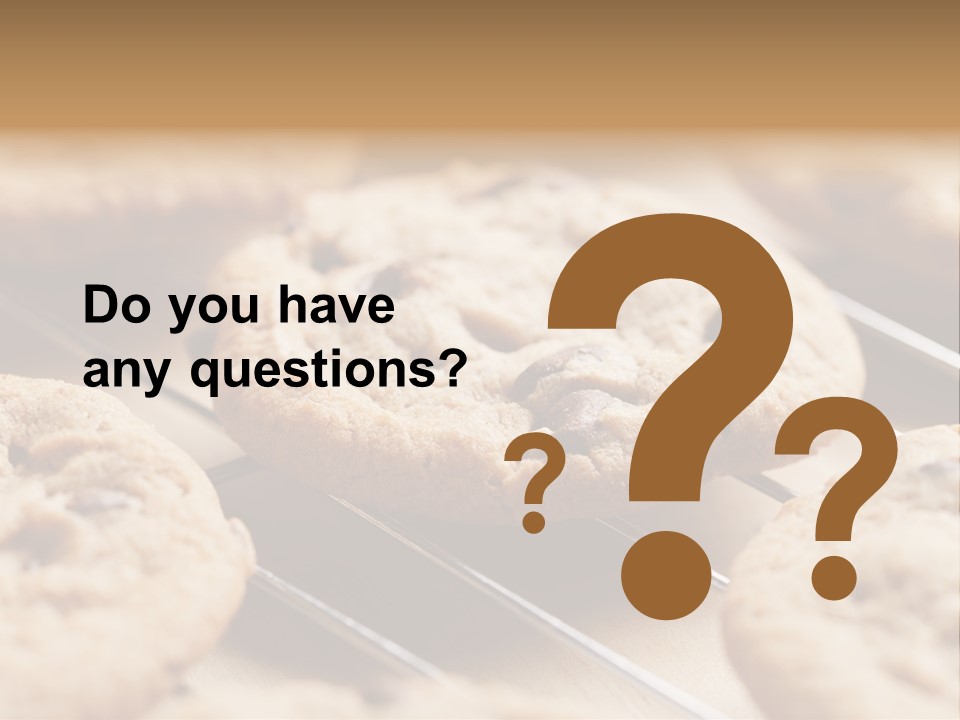 Brown Chip Pile PowerPoint Template