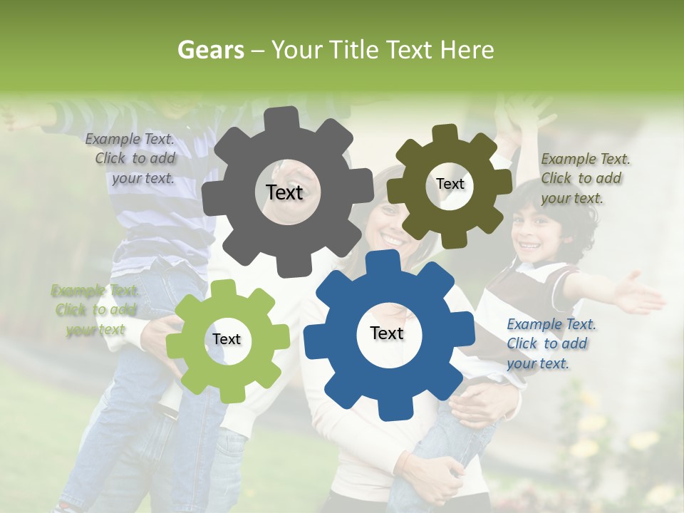 A Group Of People Standing Next To Each Other PowerPoint Template