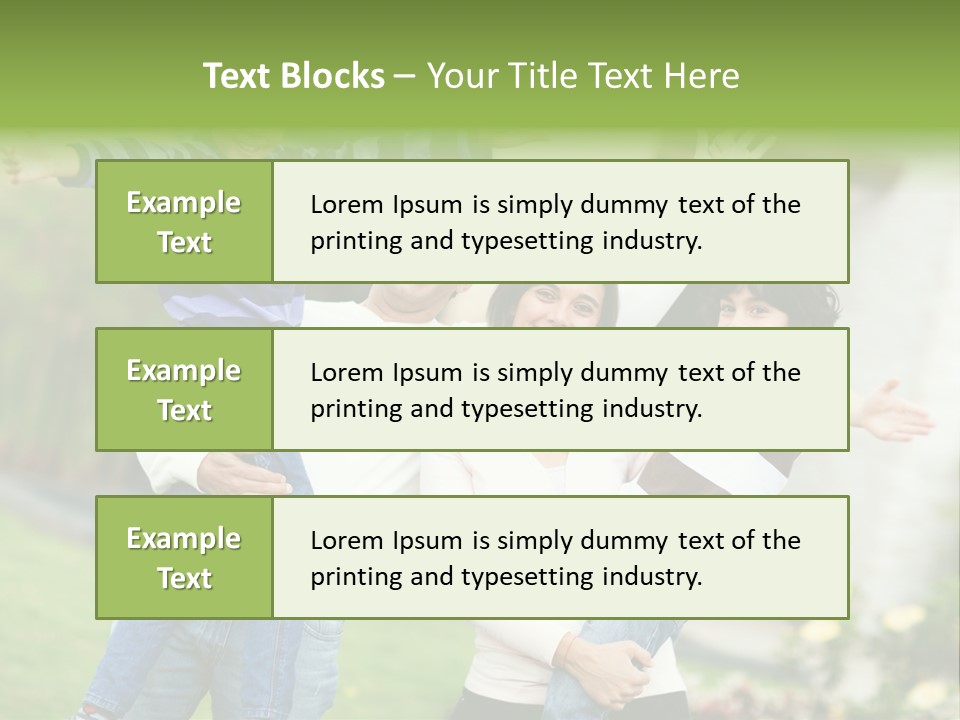 A Group Of People Standing Next To Each Other PowerPoint Template