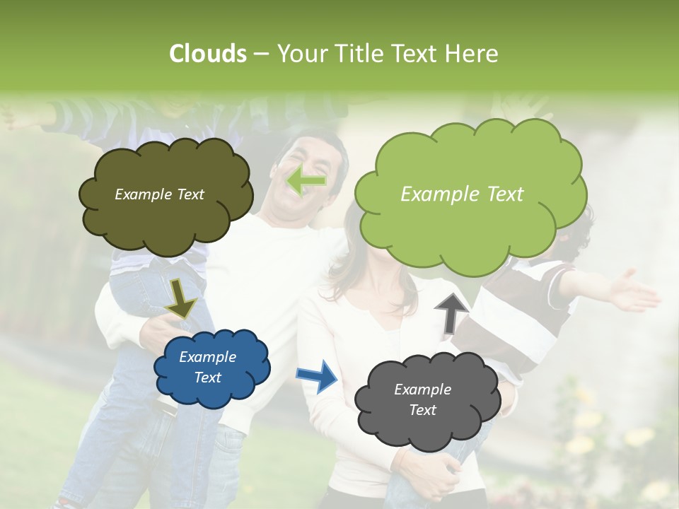 A Group Of People Standing Next To Each Other PowerPoint Template