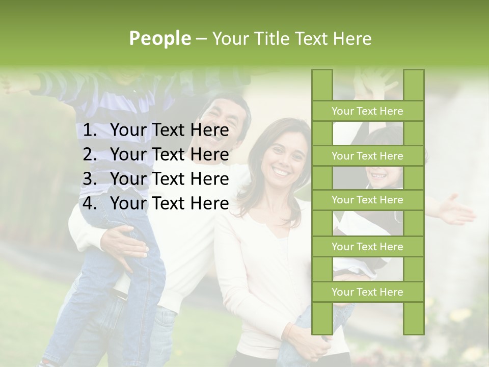 A Group Of People Standing Next To Each Other PowerPoint Template
