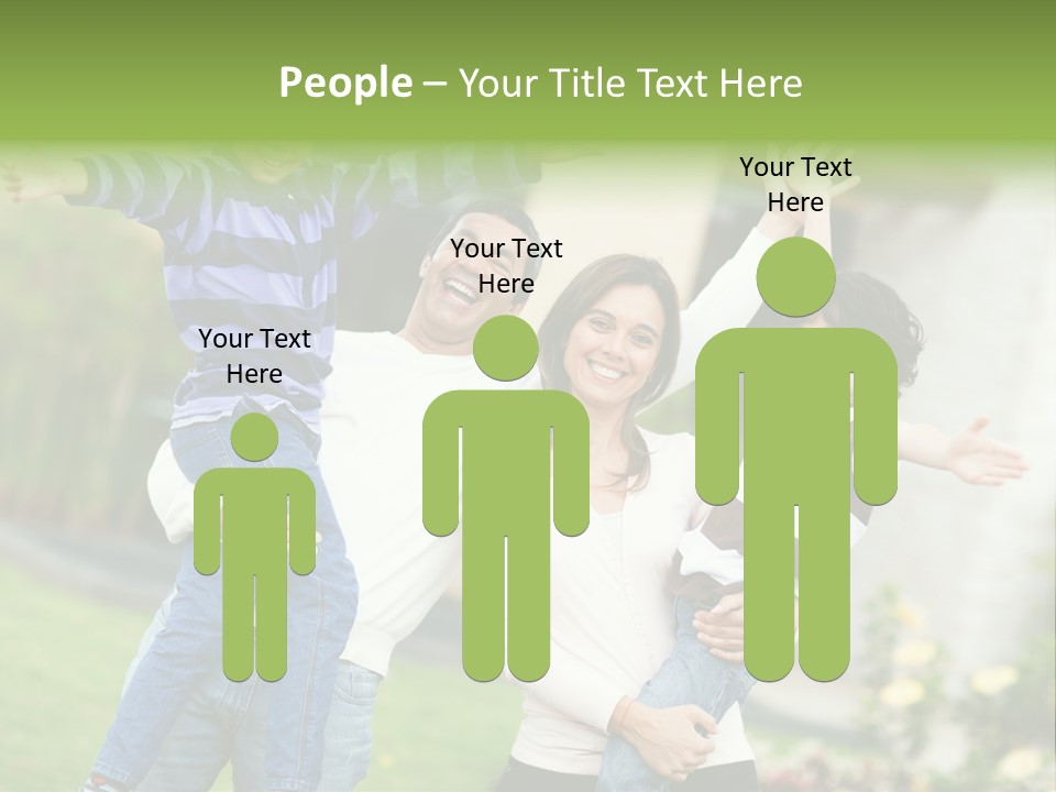 A Group Of People Standing Next To Each Other PowerPoint Template