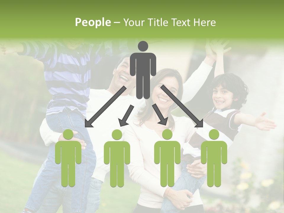 A Group Of People Standing Next To Each Other PowerPoint Template