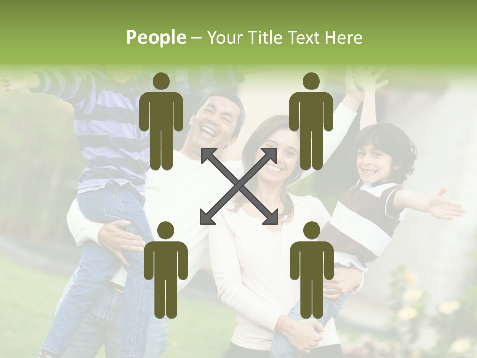 A Group Of People Standing Next To Each Other PowerPoint Template