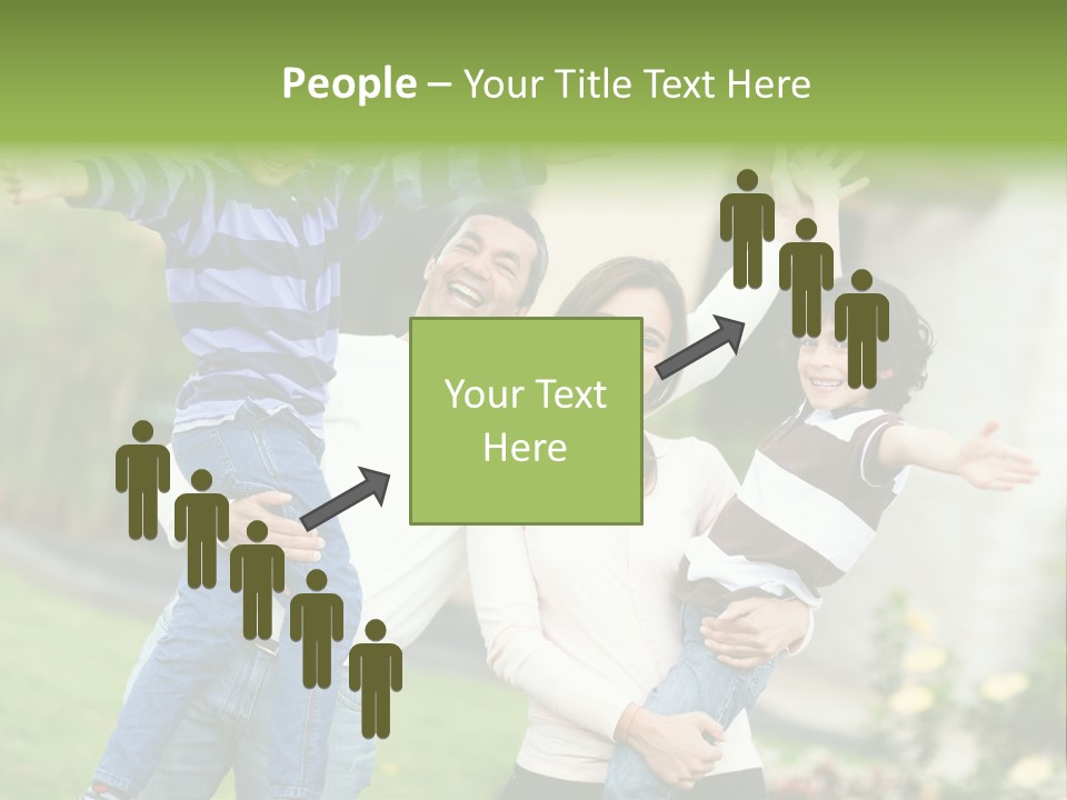 A Group Of People Standing Next To Each Other PowerPoint Template