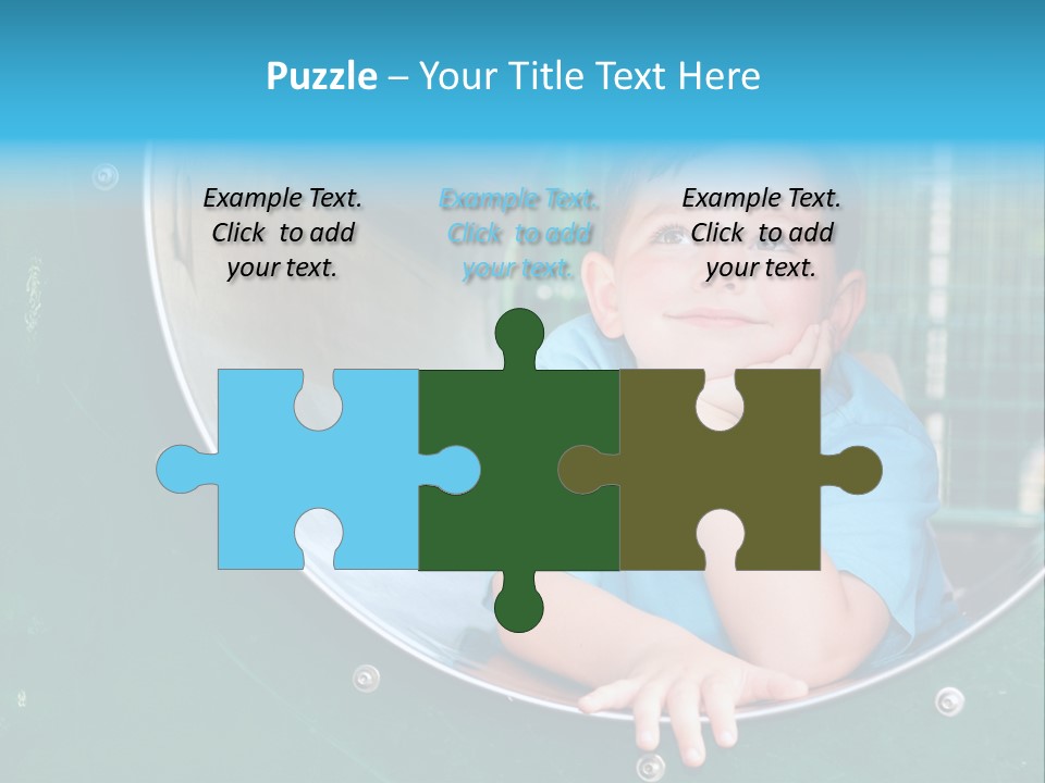 Joyful Kindergarten Tube PowerPoint Template