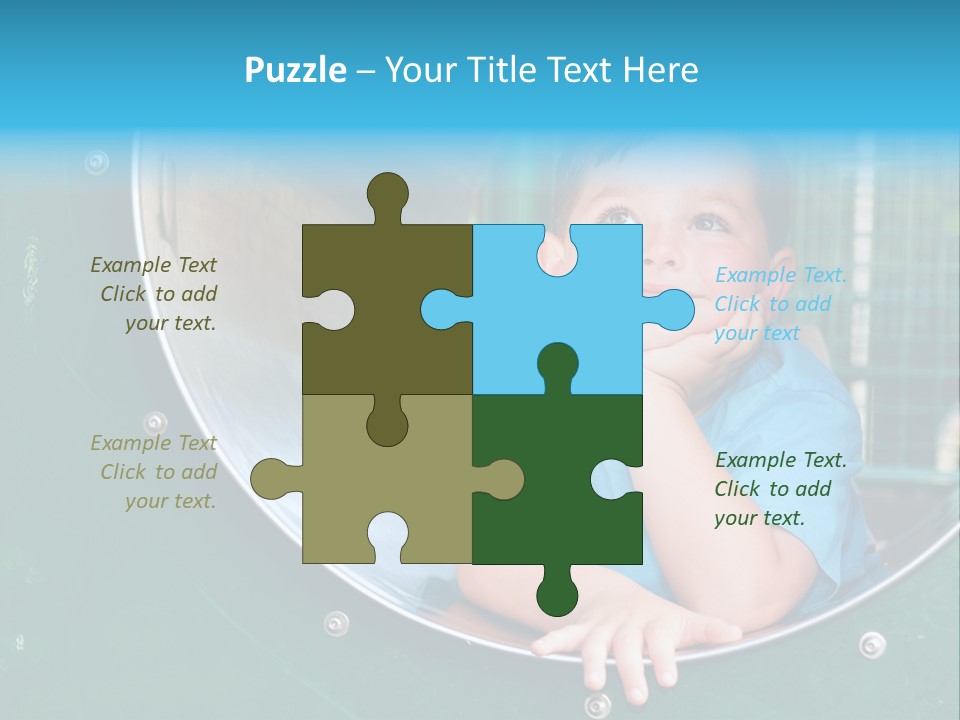 Joyful Kindergarten Tube PowerPoint Template