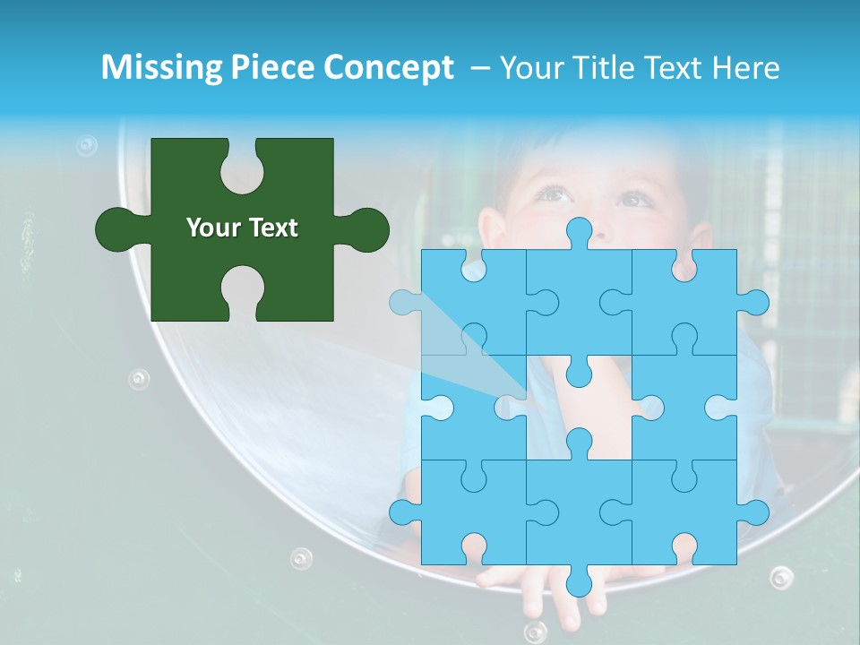 Joyful Kindergarten Tube PowerPoint Template