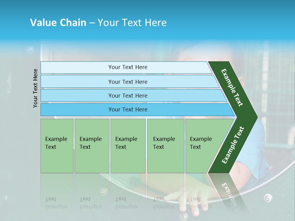 Joyful Kindergarten Tube PowerPoint Template