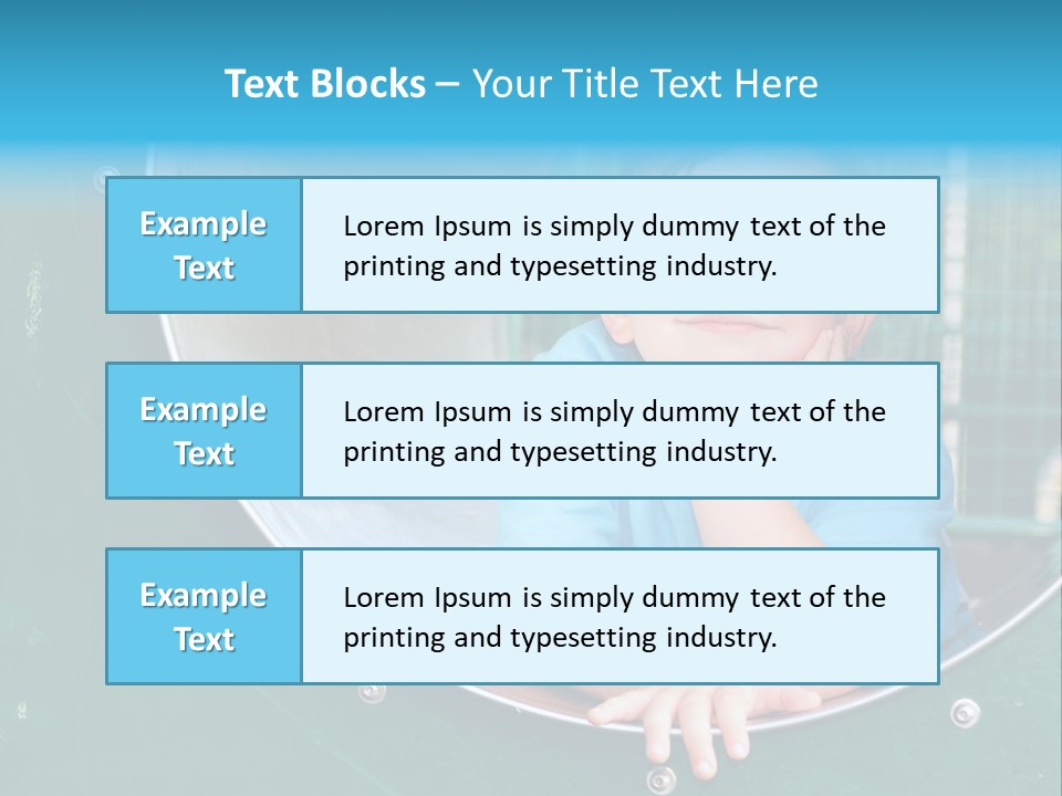 Joyful Kindergarten Tube PowerPoint Template