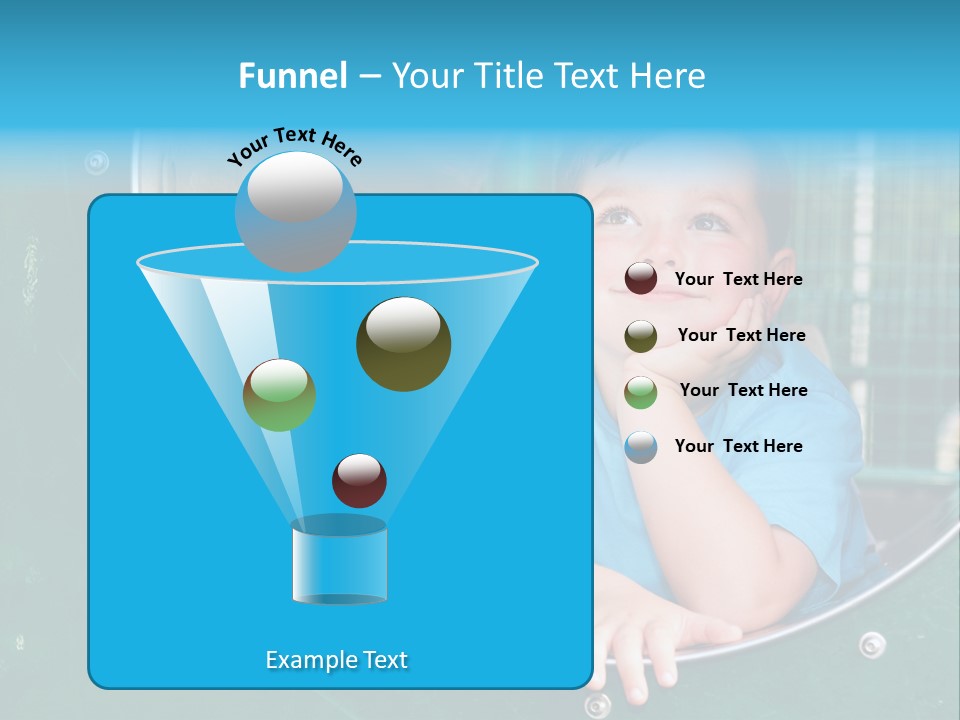 Joyful Kindergarten Tube PowerPoint Template