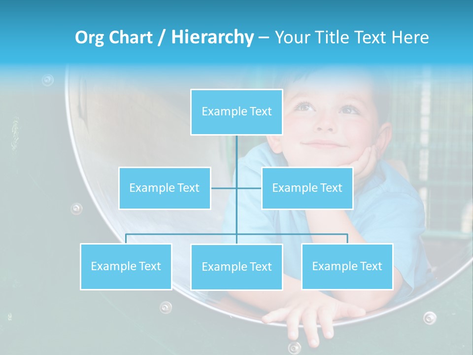 Joyful Kindergarten Tube PowerPoint Template