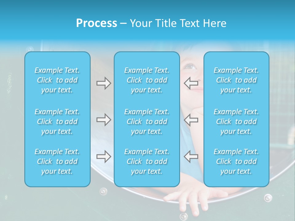 Joyful Kindergarten Tube PowerPoint Template