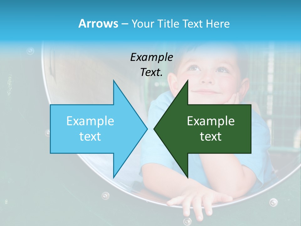 Joyful Kindergarten Tube PowerPoint Template