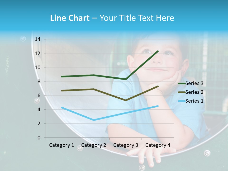 Joyful Kindergarten Tube PowerPoint Template