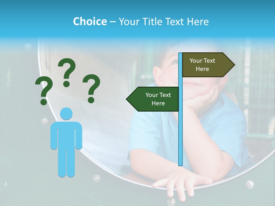 Joyful Kindergarten Tube PowerPoint Template