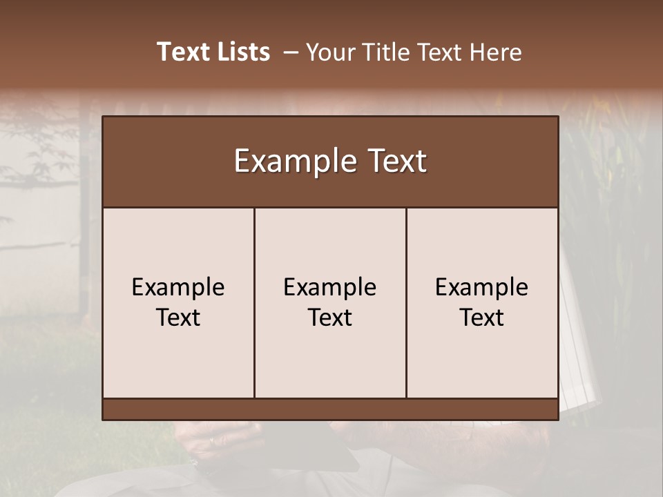 Digital Tablet Holding Happy PowerPoint Template