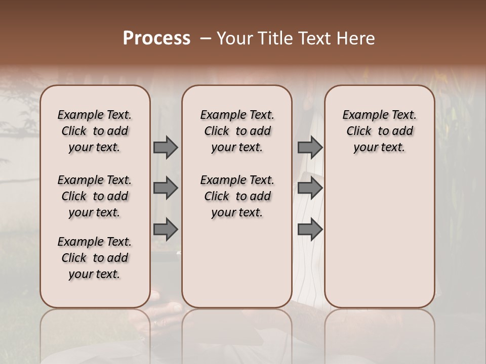 Digital Tablet Holding Happy PowerPoint Template