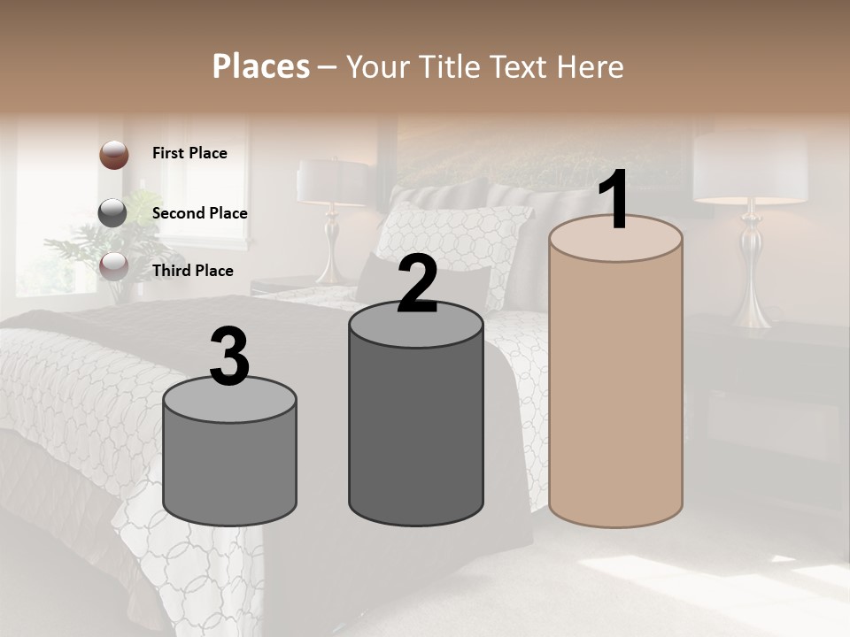 Designer Photo Nightstand PowerPoint Template