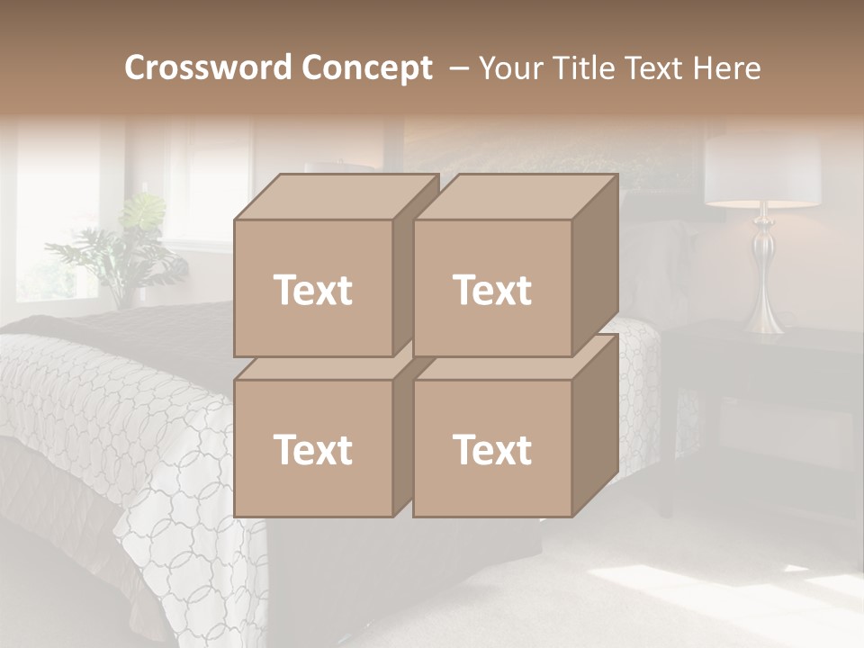Designer Photo Nightstand PowerPoint Template