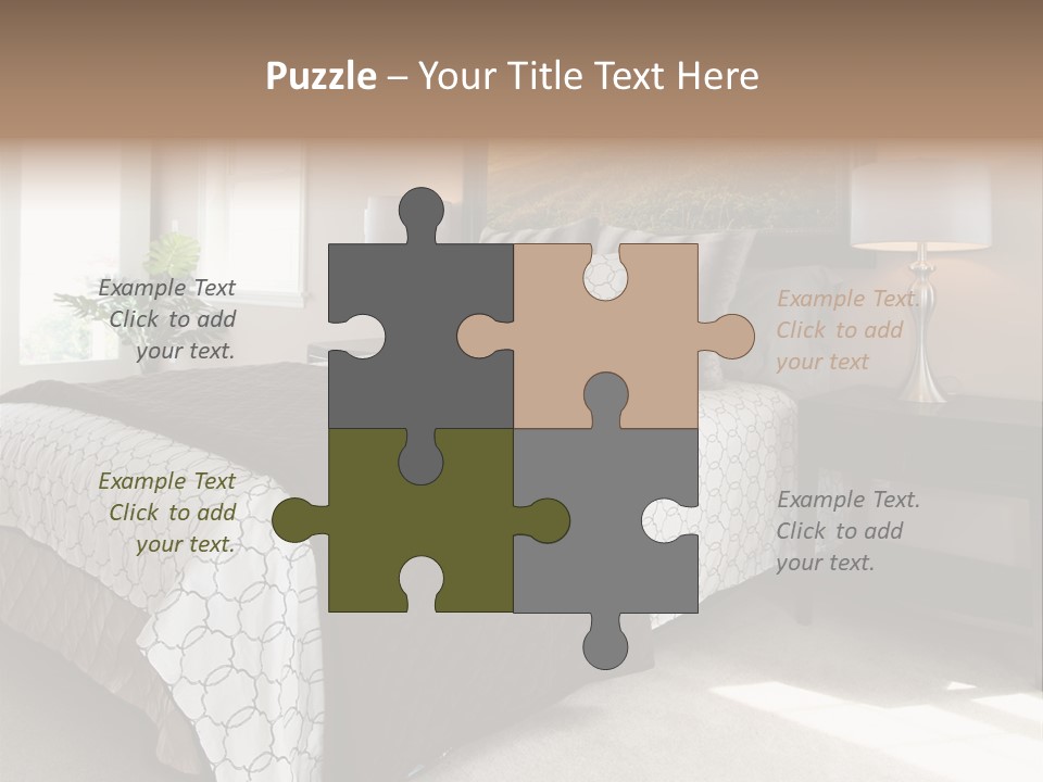 Designer Photo Nightstand PowerPoint Template