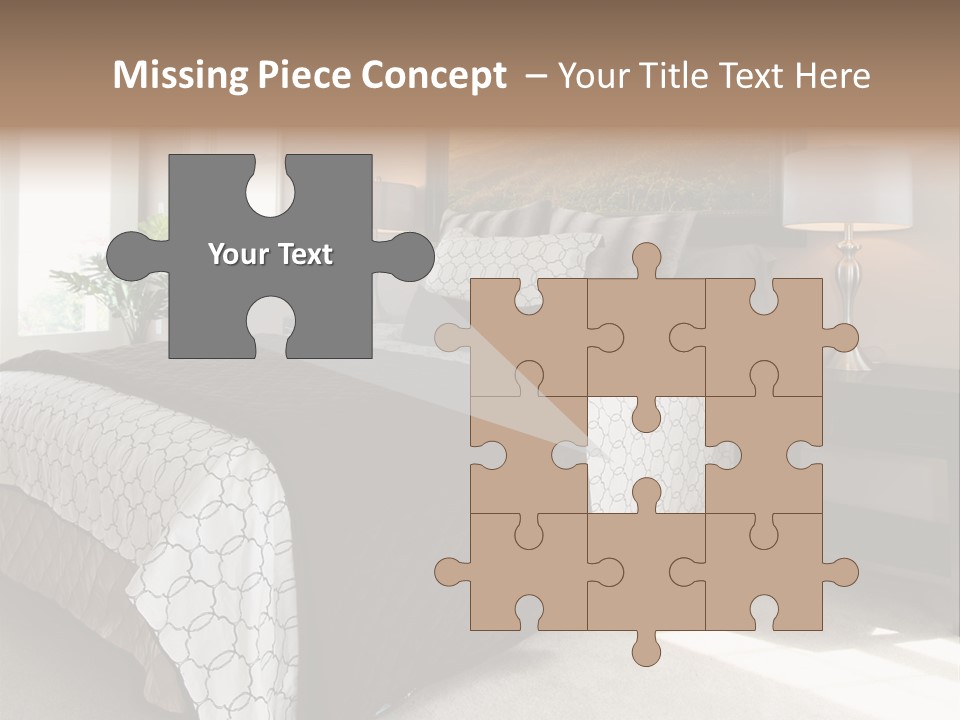 Designer Photo Nightstand PowerPoint Template