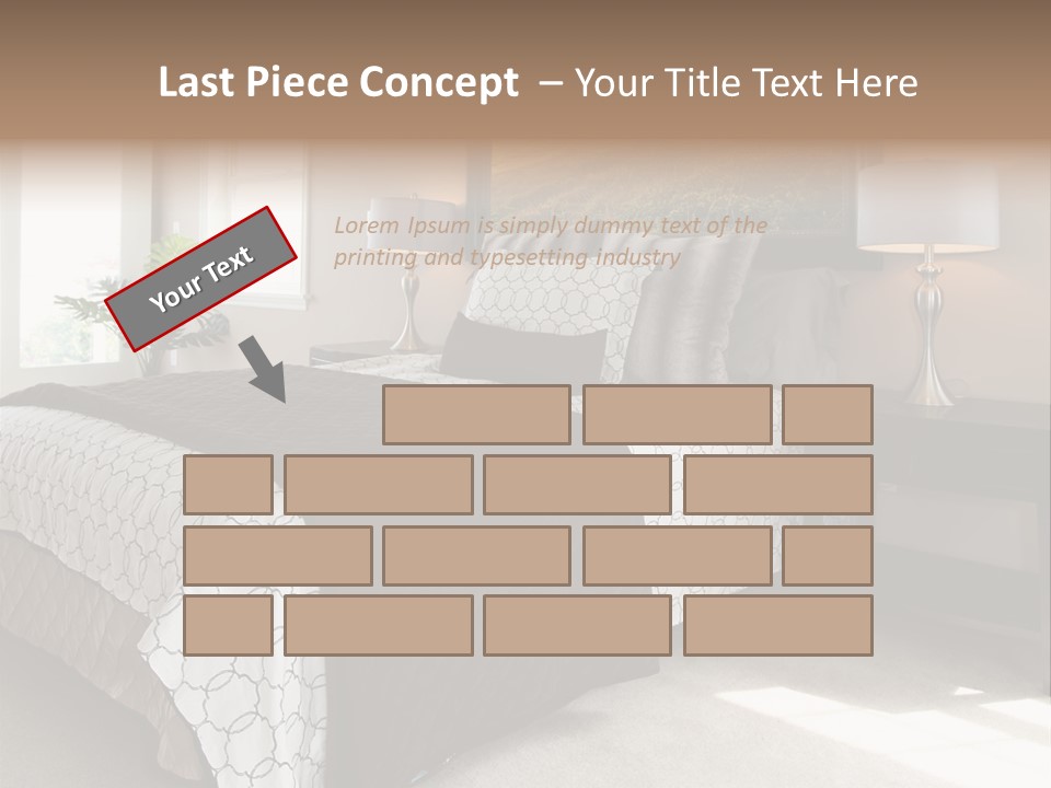 Designer Photo Nightstand PowerPoint Template