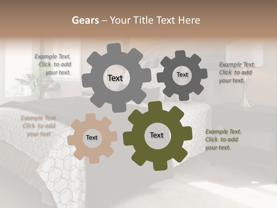 Designer Photo Nightstand PowerPoint Template