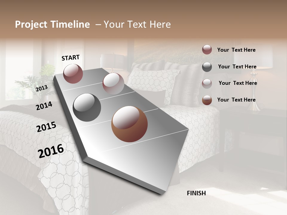 Designer Photo Nightstand PowerPoint Template