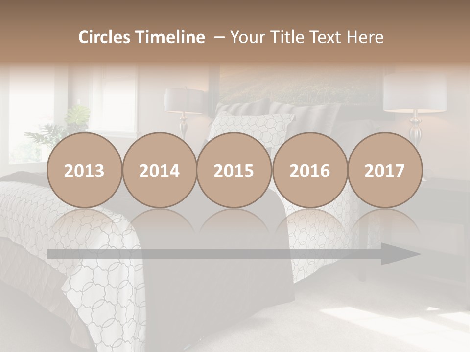 Designer Photo Nightstand PowerPoint Template