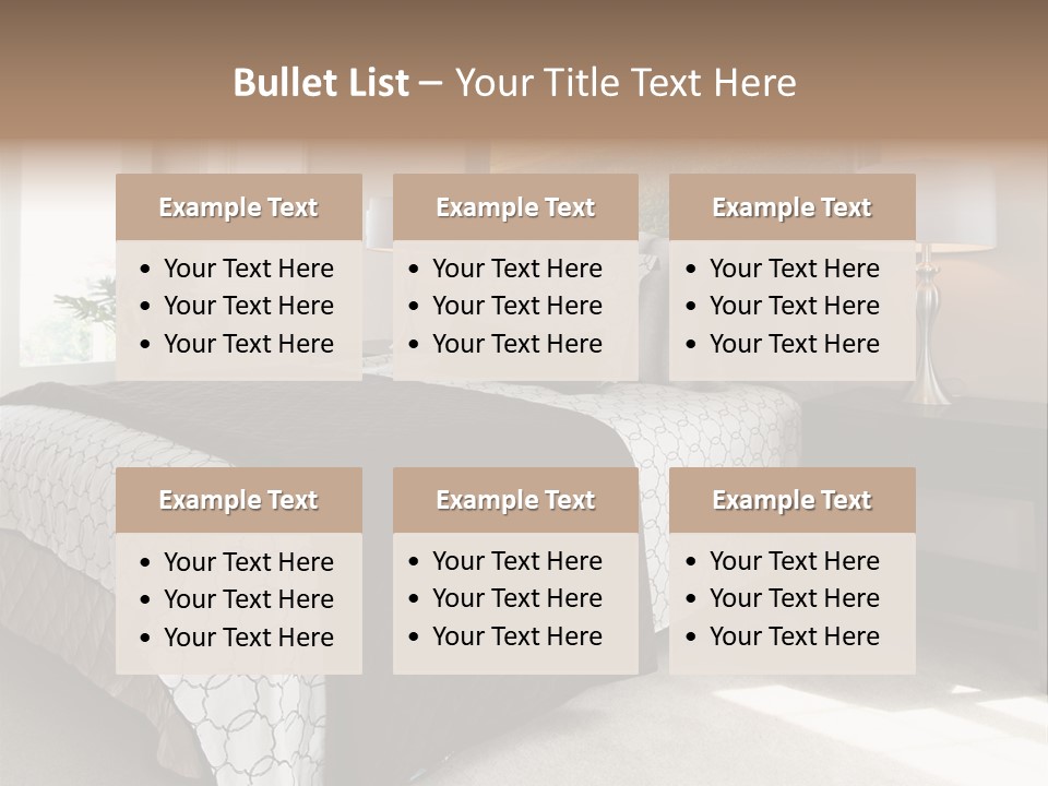 Designer Photo Nightstand PowerPoint Template
