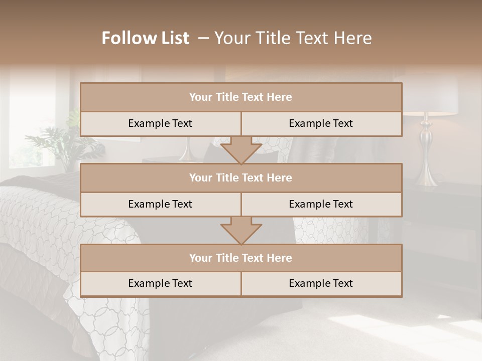Designer Photo Nightstand PowerPoint Template