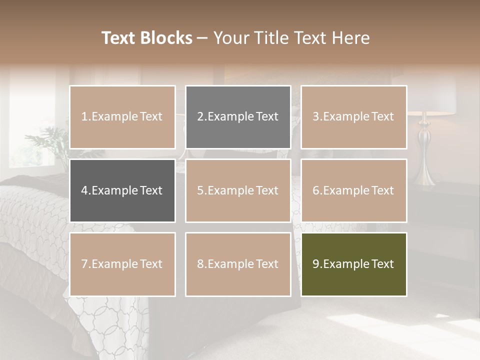 Designer Photo Nightstand PowerPoint Template