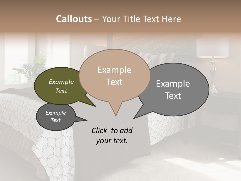 Designer Photo Nightstand PowerPoint Template