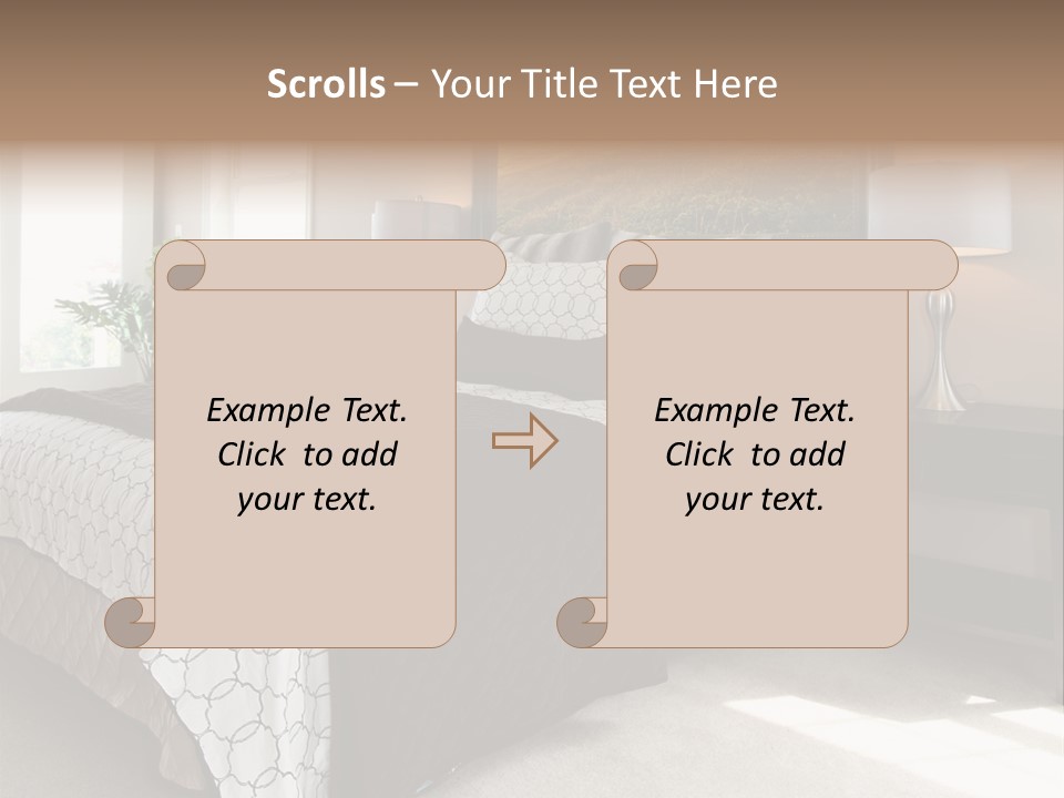 Designer Photo Nightstand PowerPoint Template