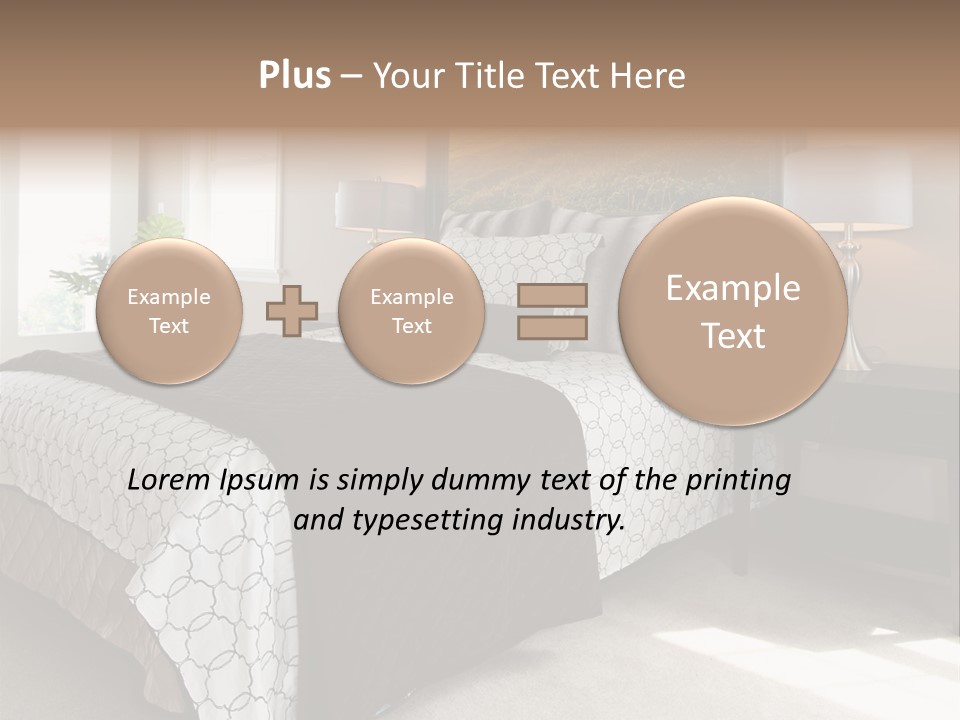 Designer Photo Nightstand PowerPoint Template