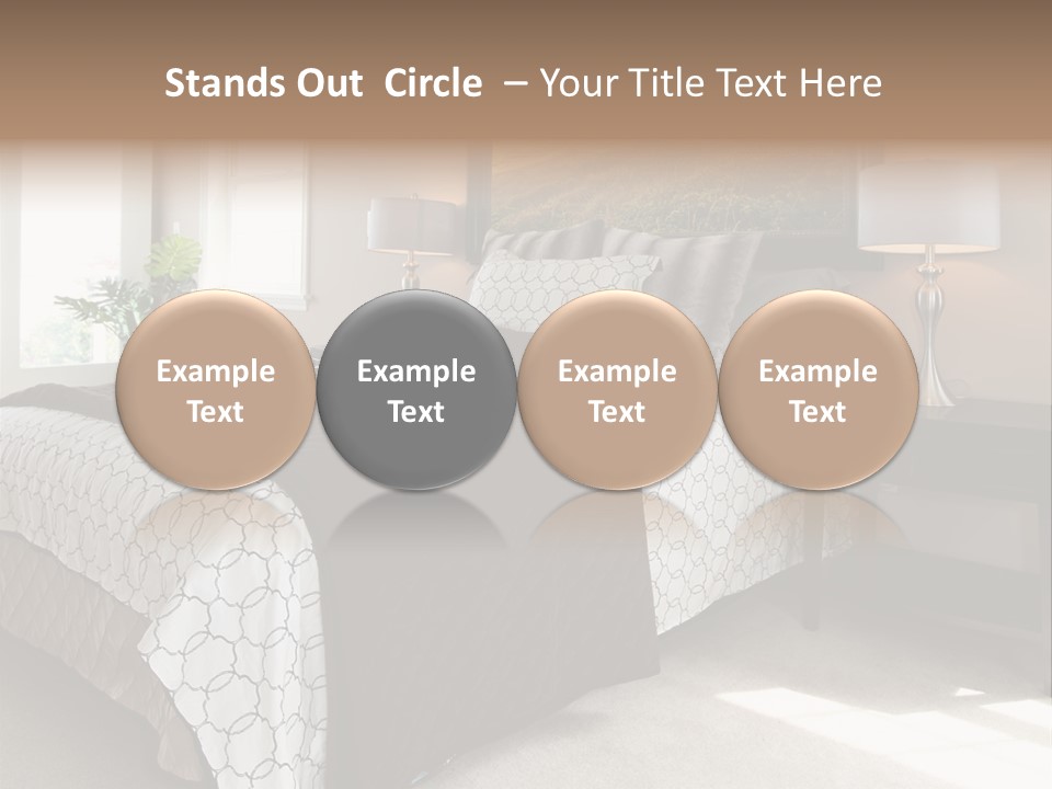 Designer Photo Nightstand PowerPoint Template